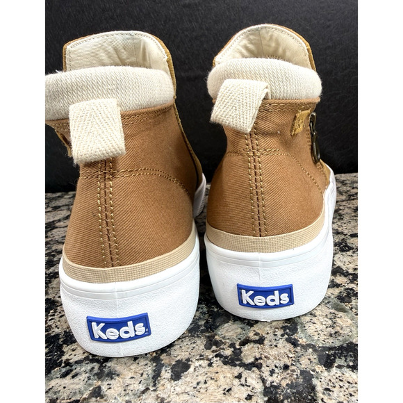 Keds Cooper Brown Suede/Canvas Zip Booties Wo’s Size 9.5 - Picture 7 of 13